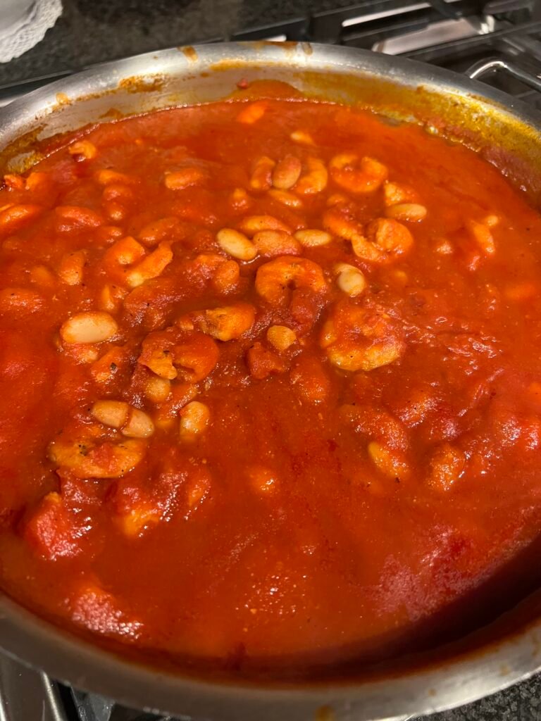 Shrimp with Cannellini Beans